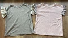ペアマノン 袖フリル Tシャツ 150 2枚セット