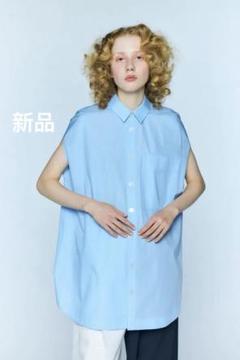 ENFOLD CIRCLE SLEEVELESS-SHIRT
