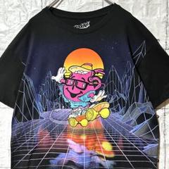 古着 90s Tシャツ 企業 クールエイドマン ブラック M ヴィンテージ 半袖
