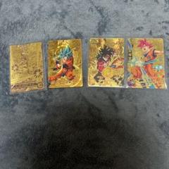 ドラゴンボールZ 孫悟空 金色カードセット 1998 Dragon Ball Z Series 2 Gold Metallic Goku #G1 JPP/Amada