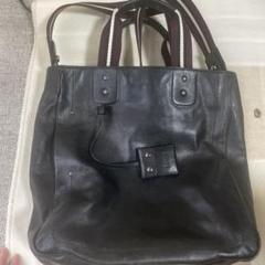 BALLY 黒 レザー ショルダーバッグ