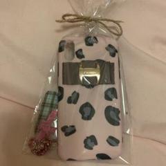 ヒョウ柄 リボンアイフォン iPhone xs カバー