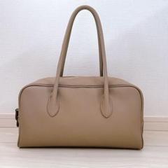 美品 1579 NAGATANI トートバッグ A4 レザー カーキ