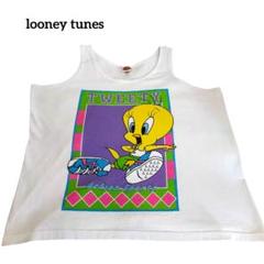 古着　ルーニーチューンズ　タンクトップ　トゥイーティー　ワーナー　90s