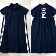 【今日の超目玉】 パーリーゲイツ PGG 0 ビッグロゴ ゴルフ ライン入りワンピース レディースウェア