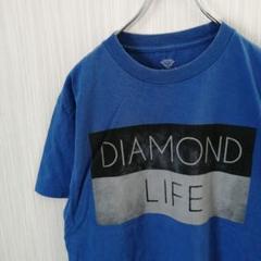 ダイアモンドサプライ　Tシャツ　半袖　ロゴ　ブルー