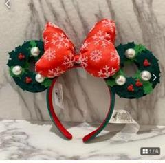 ディズニー　カチューシャ　クリスマス　海外限定　カルフォルニア ディズニー カチューシャ クリスマス 海外 限定 - メルカリ