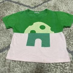 SUTOAドット柄と家の形のTシャツ
