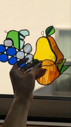 カラフルフルーツ ステンドグラス