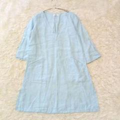 URBAN RESEARCH DOORS リネン Vネック チュニック