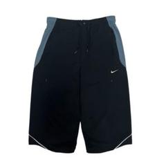 00s NIKE y2k 立体裁断cropped pants black テック