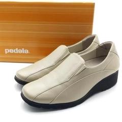 超美品 アシックス ペダラ ウォーキングシューズ レザー 10-25033004