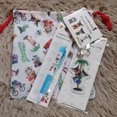ヤッターマン アクリルキーリング ボールペン 巾着