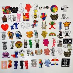 kaws セット　ステッカー　キーホルダー　パズル Amazon.co.jp: 64枚 KAWSステッカーセット KAWS防水シール