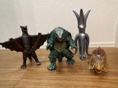 【即納】 ジャイガー バイラス ギャオス ガメラ 怪獣ソフビ 4 昭和レトロ 特撮