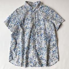 【美品】パークス×リバティ 半袖ブラウス Felda (フェルダ) 丸襟 花柄 美品】パークス×リバティ 半袖ブラウス Felda (フェルダ) 丸襟