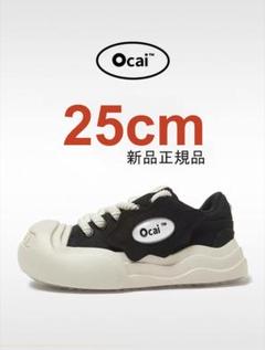 Ocai smile ブラックキャンバスシューズ サイドロゴ交換可能 Ocai smile 開口笑 ブラックキャンバスシューズ サイドロゴ交換可能