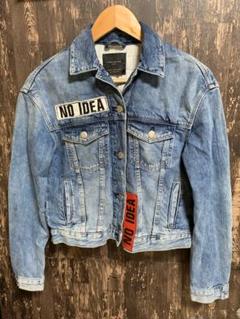 ZARA * デニムジャケット Gジャン ワッペン 刺繍 ショート丈