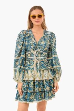 ★極美品★2023★ULLA JOHNSON ワンピース　マキシ丈　ボリューム袖 top083bwn_honono_maternity_wea