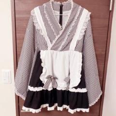 Ank Rouge アンクルージュ ギンガムメイド浴衣ドレス 量産型 即発送 Ank Rouge ワンピース ギンガムメイド浴衣ドレス : ZOZOTOWN