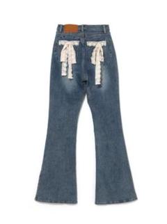 【新品未使用タグ付】andmary heart plump denim Sサイズ Heart plump denim