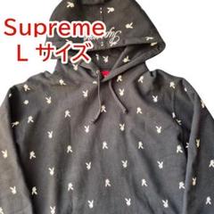 ほぼ未使用supreme playboy プルオーバー パーカー ブラック L ほぼ未使用supreme playboy プルオーバー パーカー ブラック L