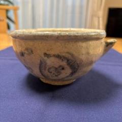A873-1/荒木義隆 造/焼締平鉢/盛鉢/ A873-1/荒木義隆 造/焼締平鉢/盛鉢/