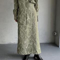 【本日限定セール】&g’aime ラインアートプリントスカート