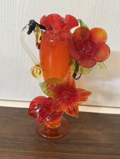美品　琉球ガラス　工芸品　ヴィンテージ　赤い金魚　花瓶　フラワーベース 2025年最新】花瓶 琉球ガラスの人気アイテム - メルカリ