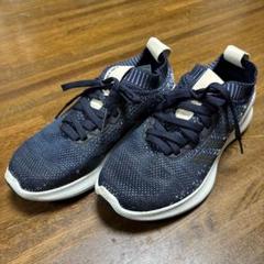 【歩きやすい】 アディダス スニーカー 23.0cm 紺色 運動靴 adidas