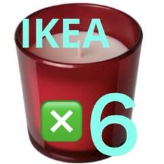 IKEA アロマキャンドルVINTERFINT ヴィンテルフィント6個 グラス入