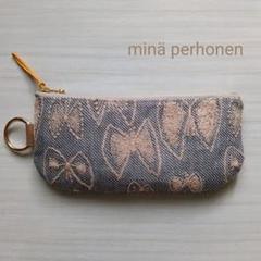 親子がま口＊ハンドメイド＊ミナペルホネン＊sky flower 財布