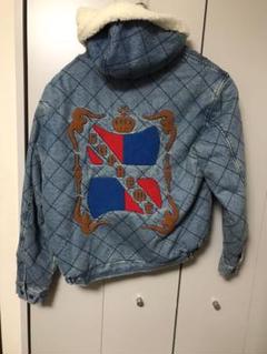 supreme quilted denim pilot jacket