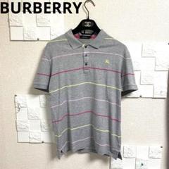 BURBERRY ☆バーバリーメンズ半袖ポロシャツ良品 Mサイズ ホースロゴ