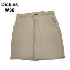 ディッキーズw38ハーフパンツショートパンツワークショーツベージュカーキ古着極太