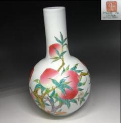 中国古玩 粉彩 桃漢詩文 景徳鎮製 花瓶 高約28.5cm f031107 m61582714271_1.jpg?1731394040