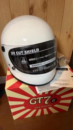 GT7Rフルフェイスヘルメット ホワイト　ミラーシールド70sワッシャー GT7Rフルフェイスヘルメット ホワイトミラーシールド70sワッシャー