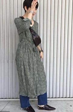 JOURNAL STANDARD relume　リーフプリントワンピース