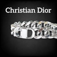 【美品】クリスチャンディオール　ブレスレット　CDロゴ　ロゴ刻印　チェーン クリスチャンディオール Christian Dior CDロゴ チェーン