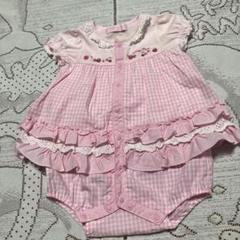 美品♡メゾピアノ♡3段フリルロンパース♡80 - メルカリ