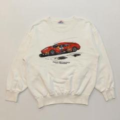 【メーカー直送】 80sビンテージ FERRARI M相当 白 スウェット 348 フェラーリ トップス