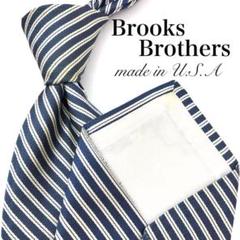 【大特価】Brooks Brothers ネクタイ ストライプ ネイビー 紺