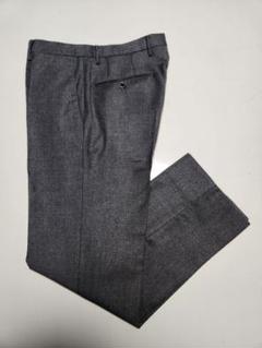 J6230 美品 インコテックス フランネルペンチェックスラックス グレー 44 13042201052-26.jpg