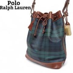 ☆良品☆ Polo Ralph Lauren 巾着 ショルダーバッグ チェック