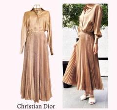 ★美品★ChristianDior★セットアップ/プリーツシフォン/ドット近年物 ☆美品☆ChristianDior☆セットアップ/プリーツシフォン/ドット