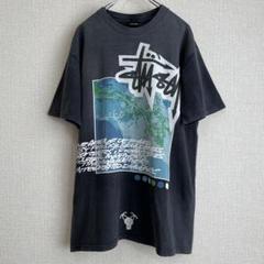 【超スペシャル】00's STUSSY×FUTURA コラボ Tシャツ ブラック