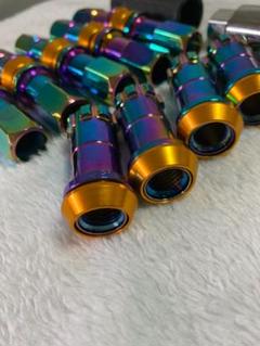 ホイールナット ロックナット4スチール製 20個Set!レインボー☆JDM1.5