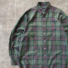 Ralph lauren ラルフローレン チェック柄 L/S シャツ グリーン