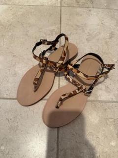 ZARA♡レオパード柄ストラップサンダル♡