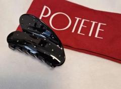新品POTETE コフレ 3heart clip 黒 POTETE 3heart clipセット ハートクリップ ポテテ ヘアクリップ